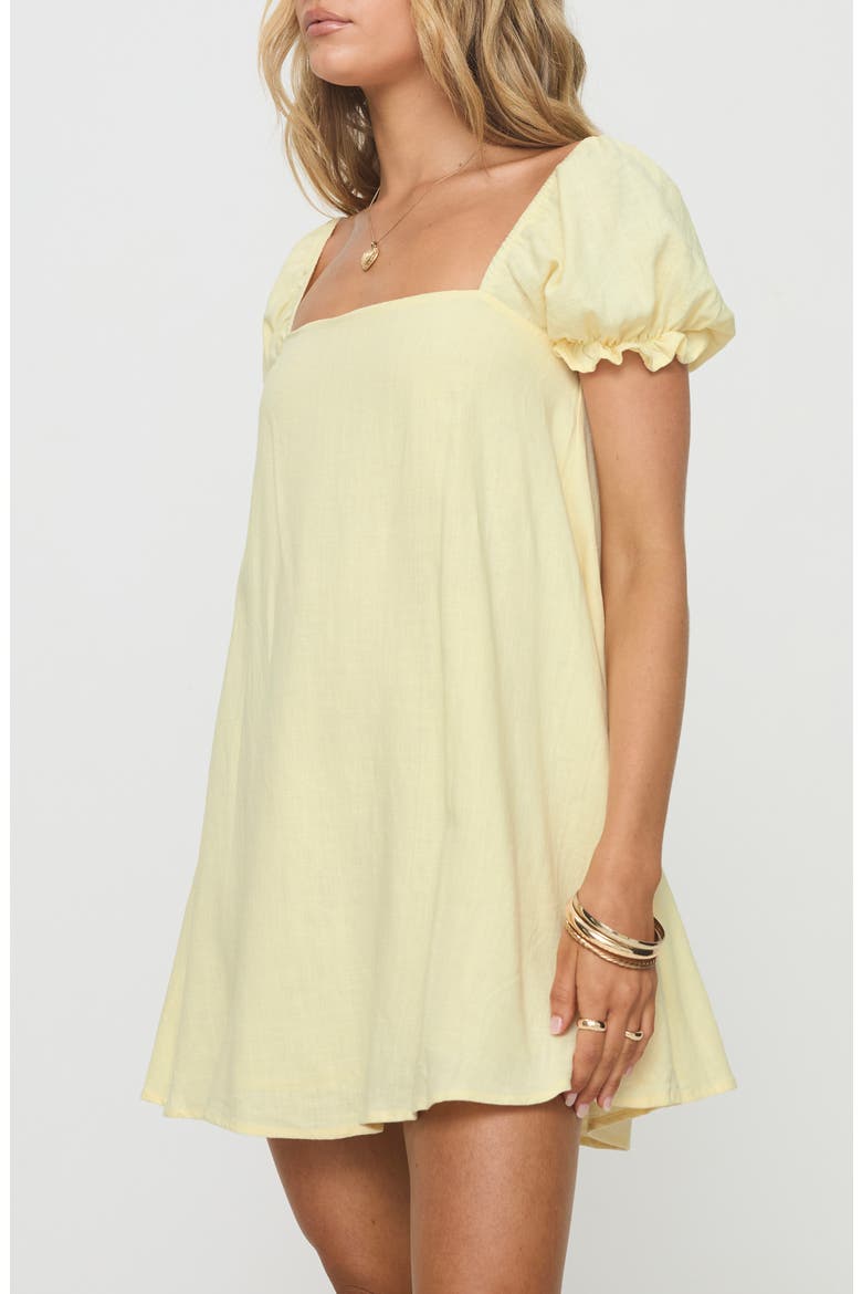 Beyond Linen Blend Minidress, Alternate, color, YELLOW