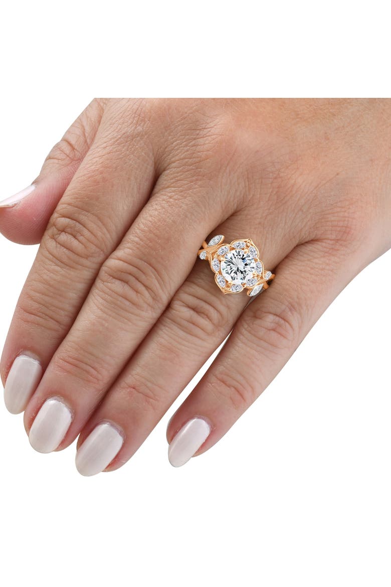 Certified 2.53Ct Diamond Engagement Vine Petal Ring 14k Gold Lab Grown, Alternate, color, 14k White Gold