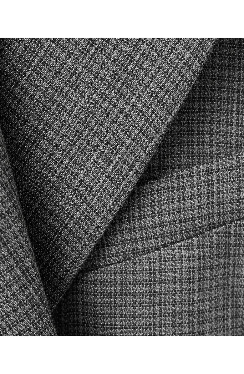 MANGO Double Breasted Suit Jacket, Alternate, color, Black