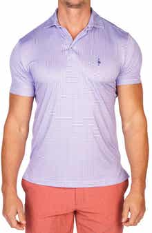 TailorByrd Floral Compass Performance Golf Polo