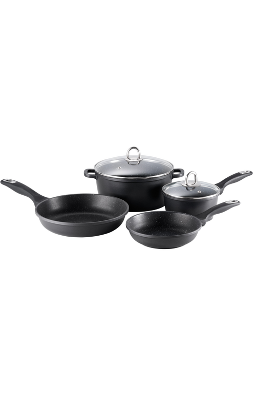Cuisine::pro ® Granite Cookware Set 6pc In Black