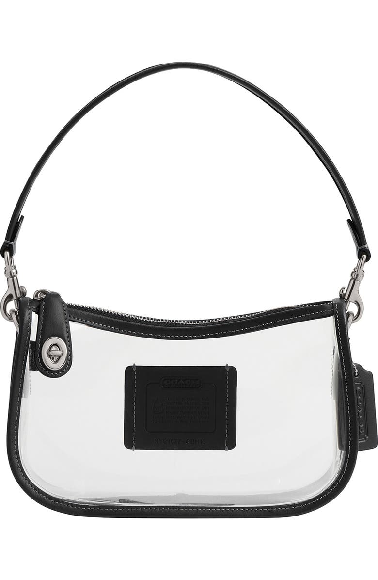 COACH The Coach Originals Stadium Swinger PVC Clear Bag, Main, color, Lh/Black