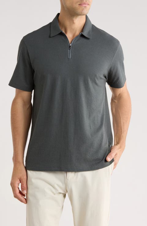 Quarter Zip Knit Polo