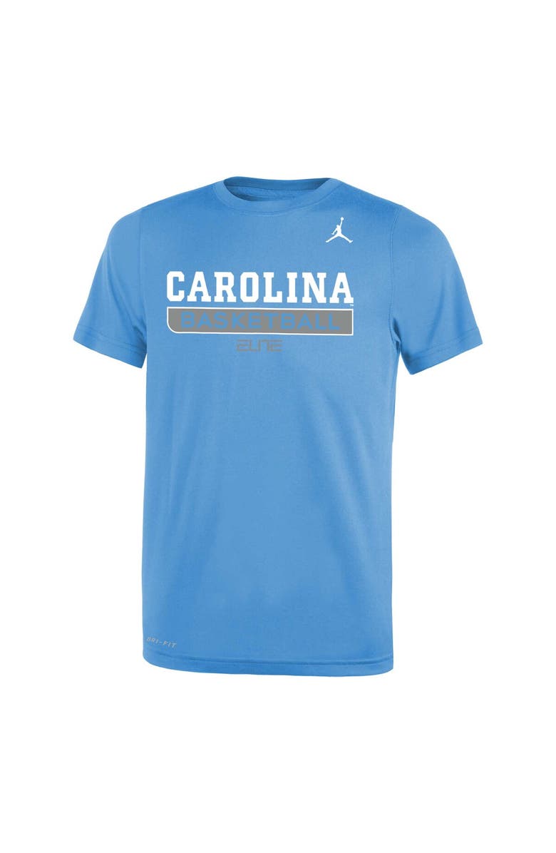Jordan Brand Youth Jordan Brand North Carolina Tar Heels Carolina Blue Logo Legend Performance T-Shirt, Alternate, color, Light Blue