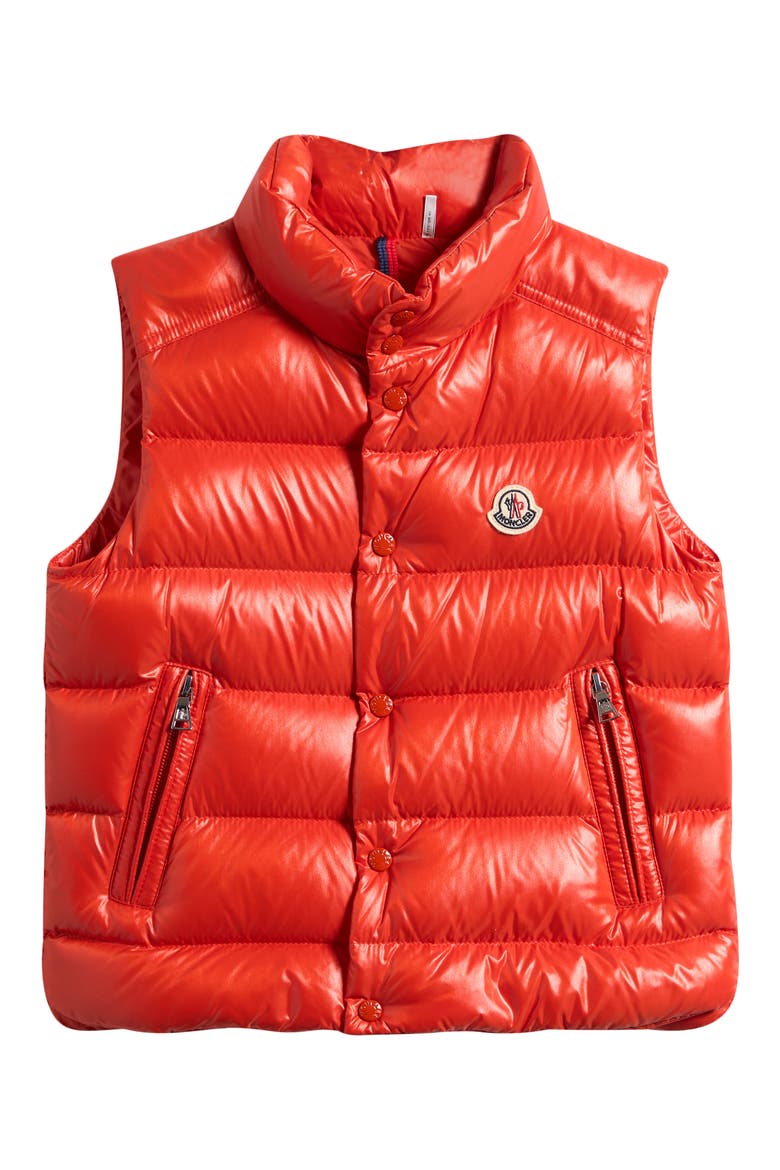 Kids' Tib Quilted Down Puffer Vest, Main, color, ORANGE