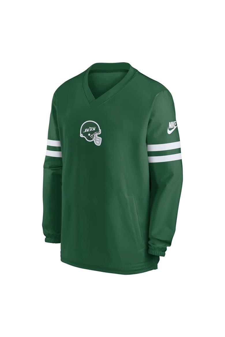 Men's Nike  Green New York Jets 2023 Sideline V-Neck Pullover Windshirt, Alternate, color, Green