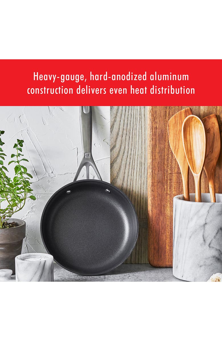 ZWILLING Motion Hard Anodized Aluminum Nonstick Fry Pan 3-Piece Set, Alternate, color, Aluminum