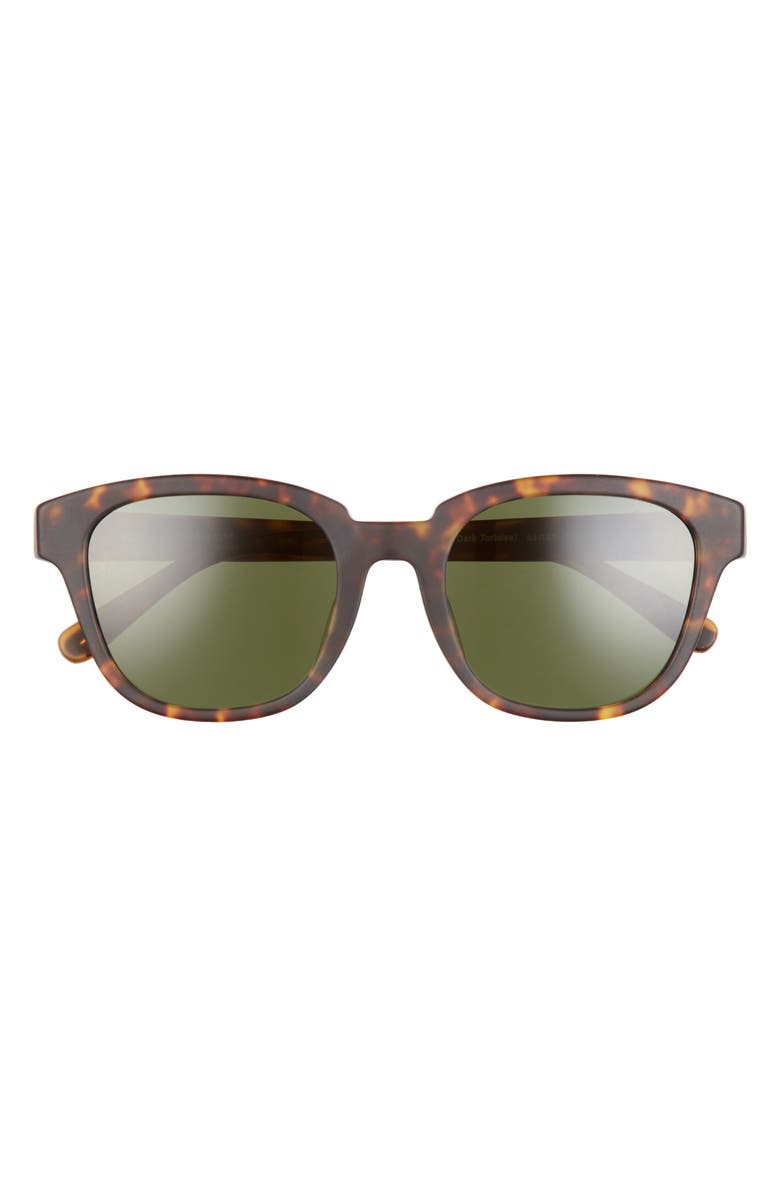 COACH 53mm Square Sunglasses, Main, color, Matte Dark Tortoise Green