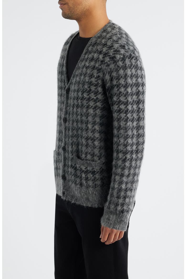 Zain Houndstooth Cardigan, Alternate, color, CHARCOAL GREY