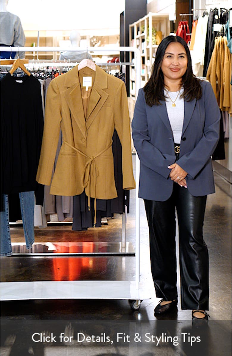 Tie Waist Cutaway Blazer, sales video thumbnail