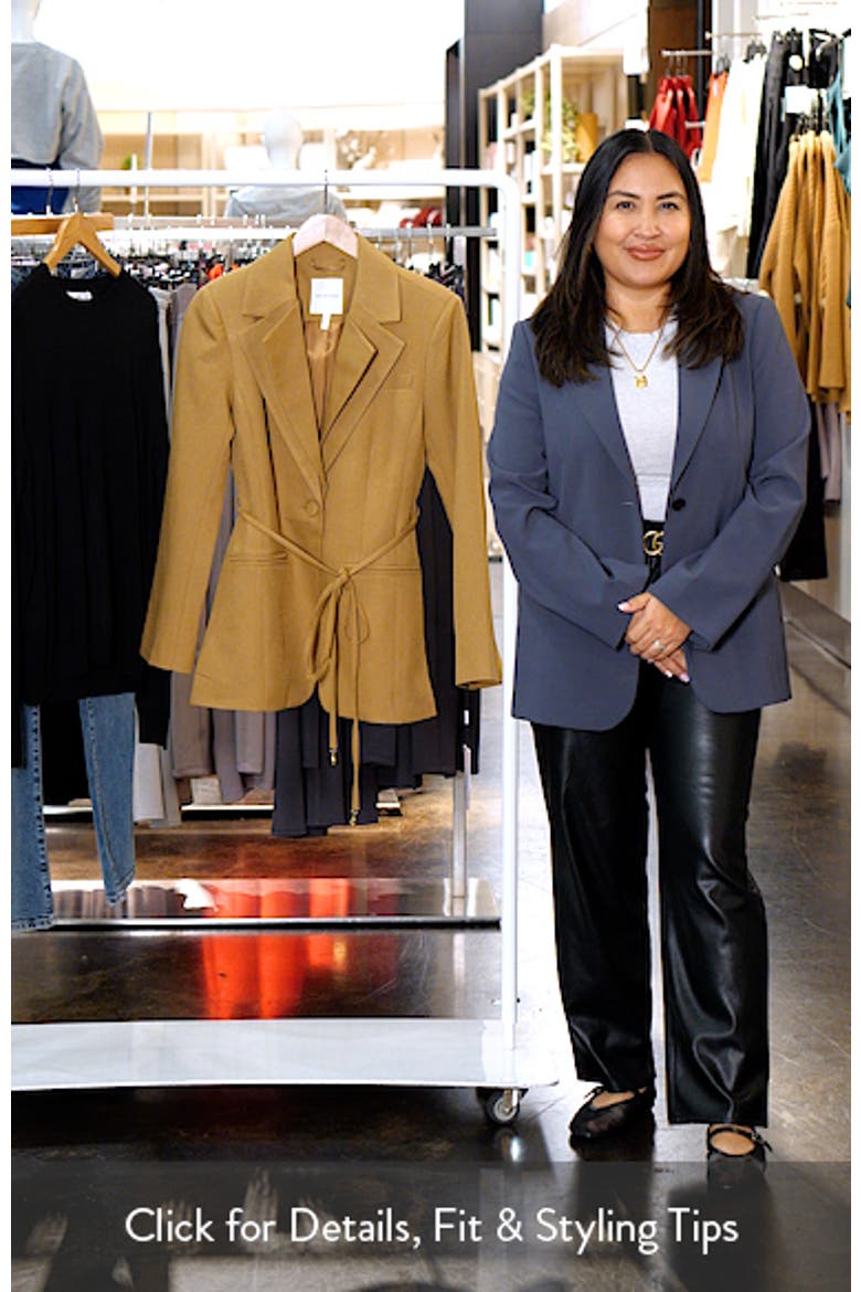 Tie Waist Cutaway Blazer video