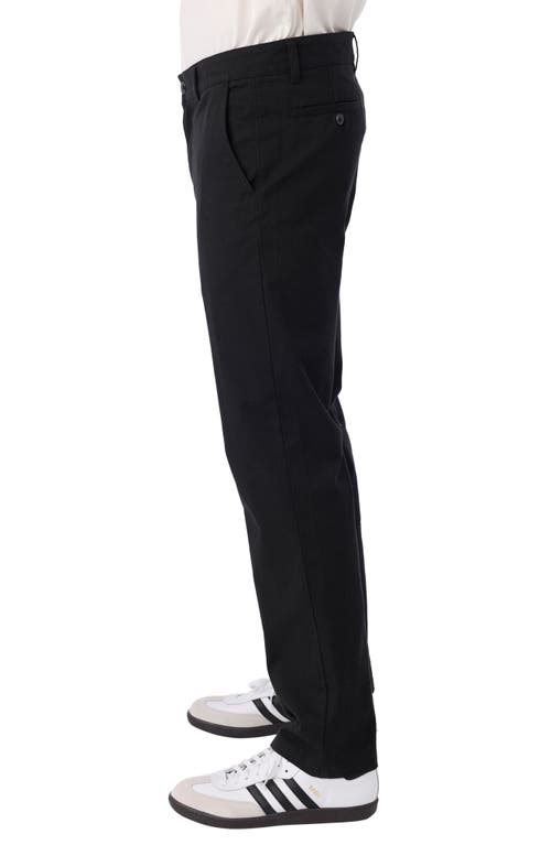 O'neill Transporter Flat Front Stretch Cotton Chinos In Black