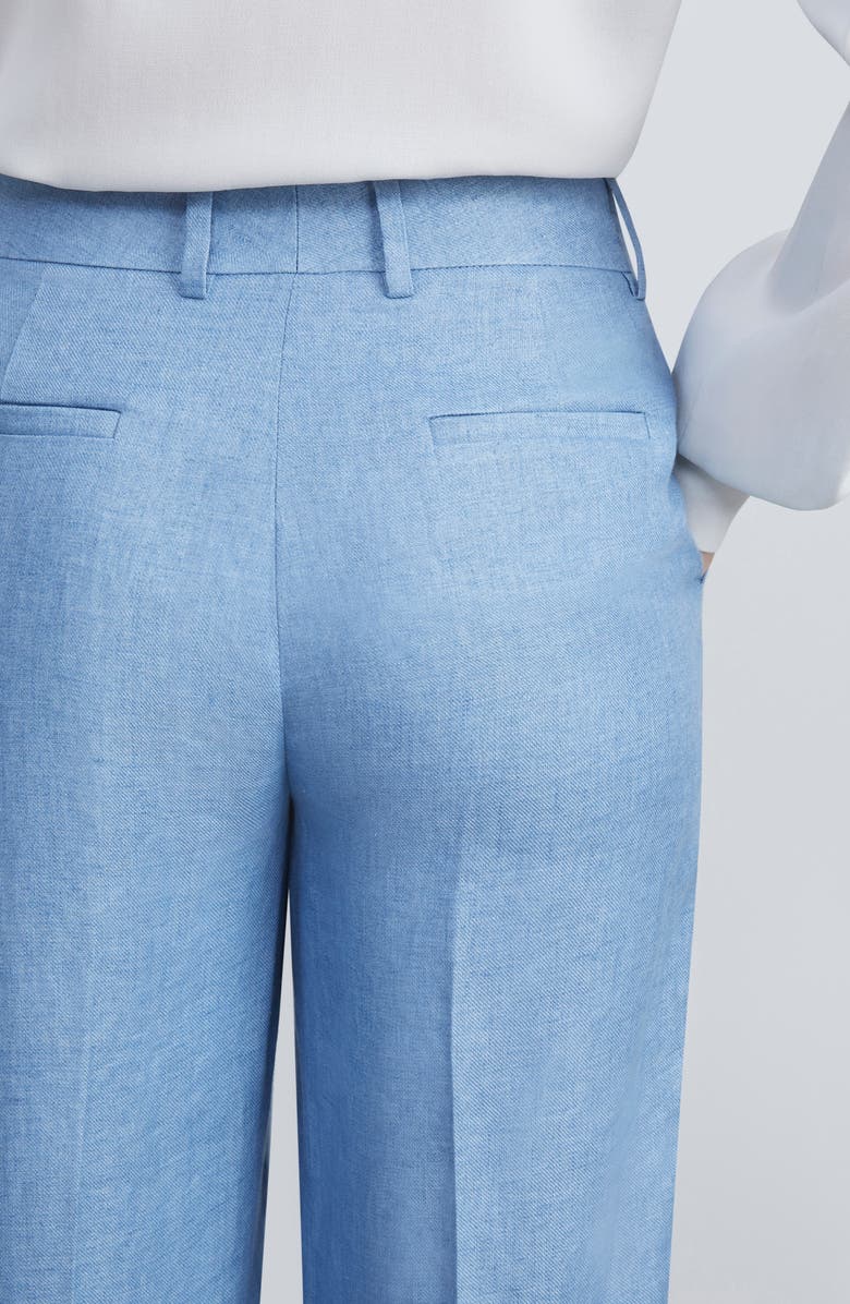 Lafayette 148 New York Gates Straight Leg Linen Trousers, Alternate, color, 