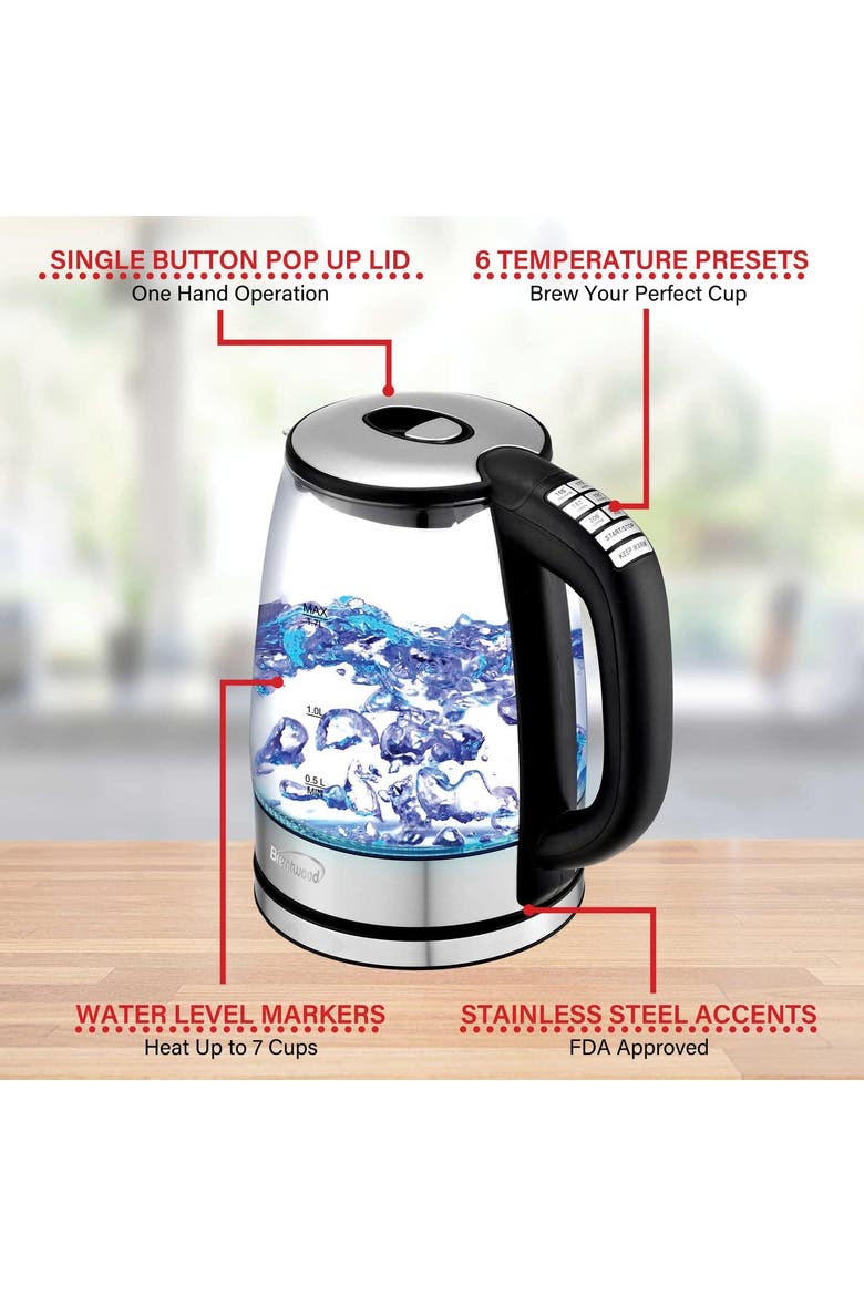 Cordless Electric Kettle, Alternate, color, Stainless Steel