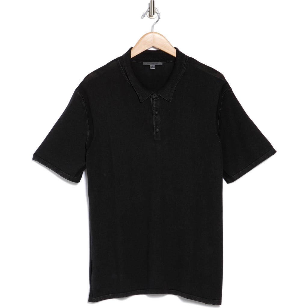 John Varvatos Canon Polo In Black