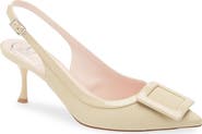 Roger Vivier Viv in the City Pointed Toe Slingback Pump