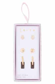 Leith 3-Pack CZ Hamsa Assorted Earrings