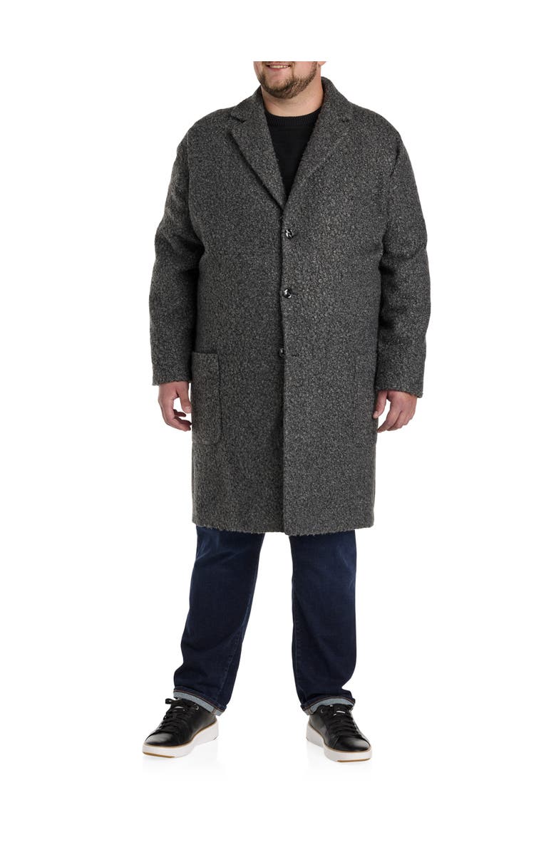 Tallia Teddy Overcoat, Alternate, color, Charcoal