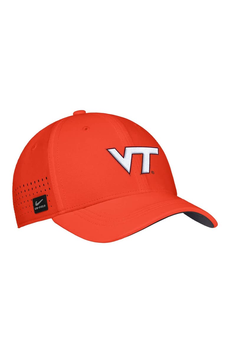 Nike Men's Nike Orange Virginia Tech Hokies 2025 On-Field Performance Flex Hat, Main, color, Orange