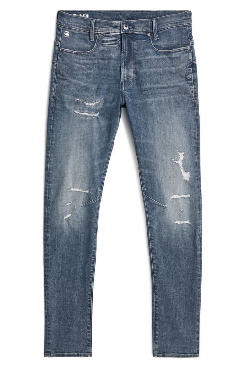 D-Staq 3D Slim Fit Jeans, Alternate, color, FADED BLUE PEBBLE RESTORED