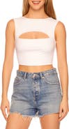 Susana Monaco Cutout Crop Tank