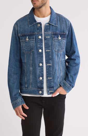 True Religion Jesse Single Needle Denim Trucker Jacket