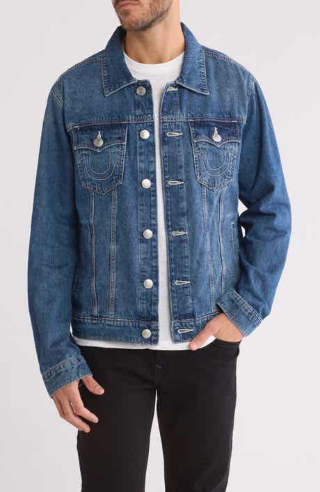True Religion Jesse Single Needle Denim Trucker Jacket