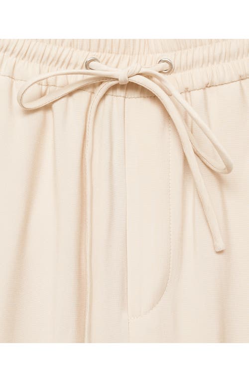 Shop Mango Straight Leg Pants In Beige