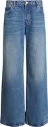 FRAME The Pixie Gray Wide Leg Jeans