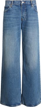 FRAME The Pixie Gray Wide Leg Jeans