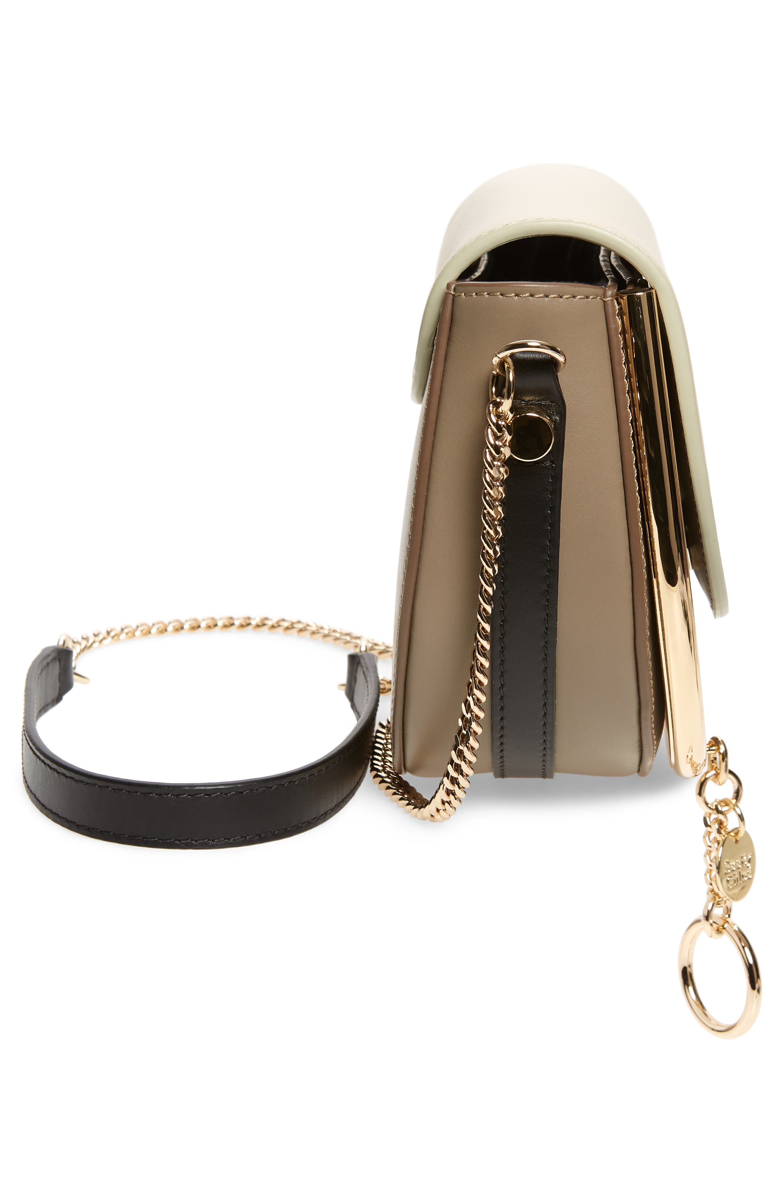 See by Chloé Mara Leather Saddle Bag, Alternate, color, 