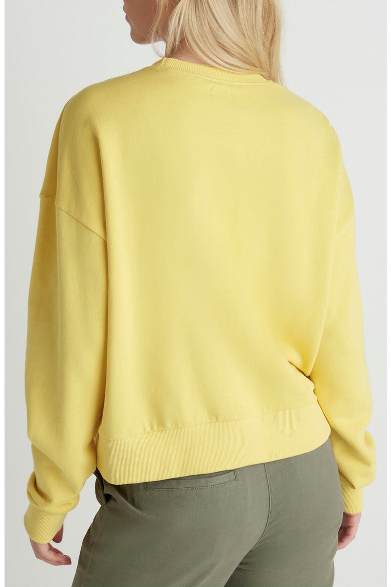 Living Peace Boxy Cotton Terry Graphic Sweatshirt, Alternate, color, DANDELION