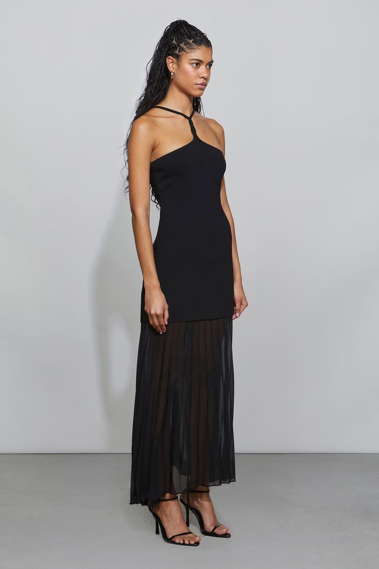 Veta Knit Dress, Alternate, color, Black