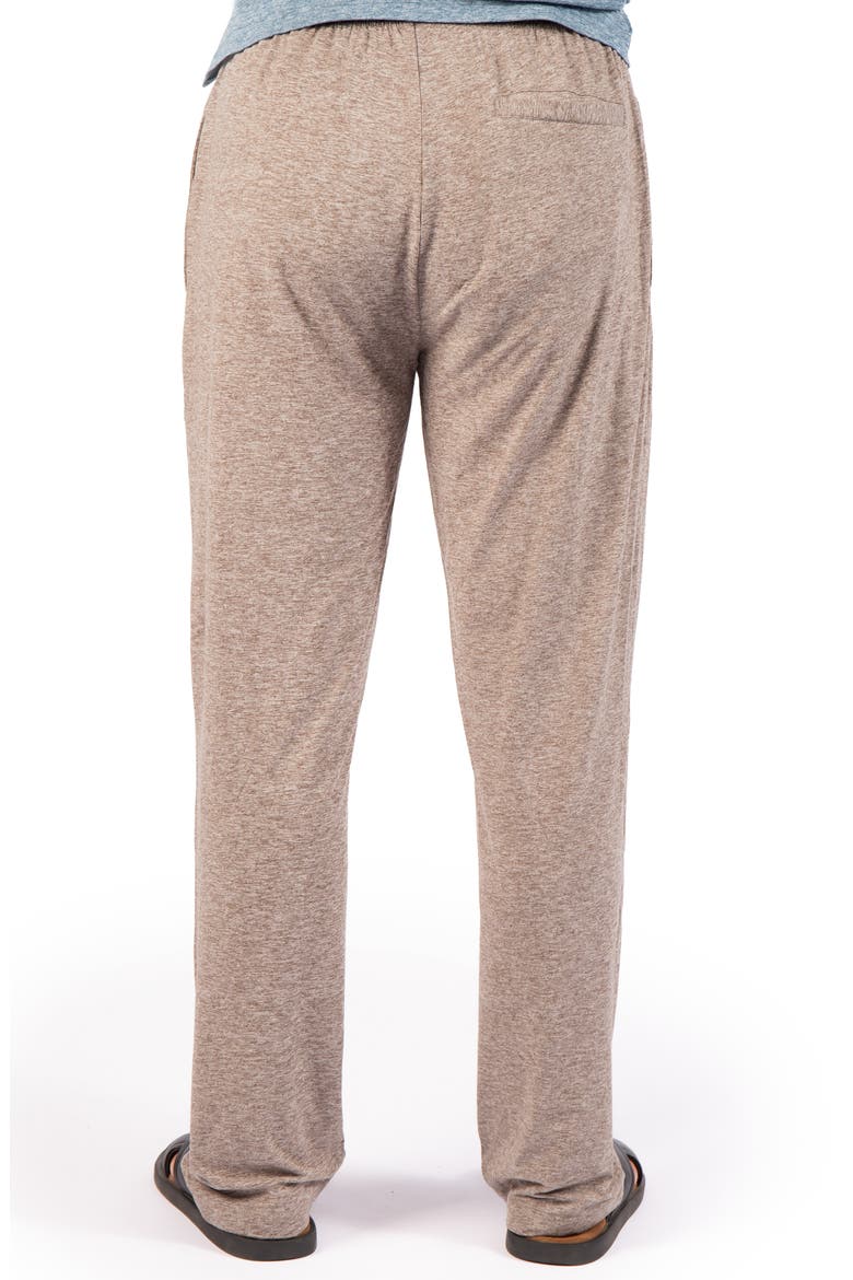 Brushed Melange Open Bottom Lounge Pants, Alternate, color, CEDAR