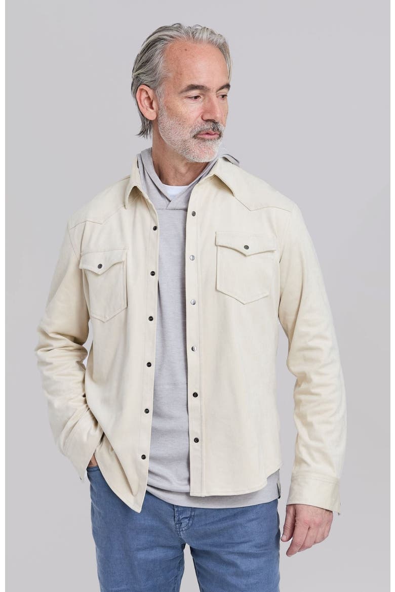 The Wyatt Lite Shirt Jacket, Alternate, color, Off-White