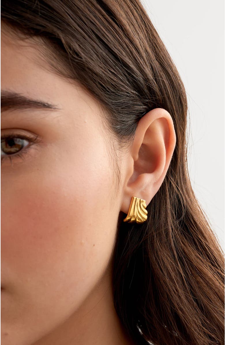 Katie Loxton Era Oversized Stud Earrings, Alternate, color, Gold Coated