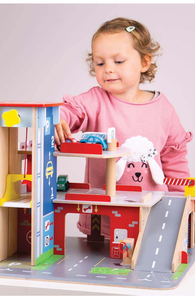 Bigjigs Heritage Playsets Park & Play Garage, Alternate, color, 