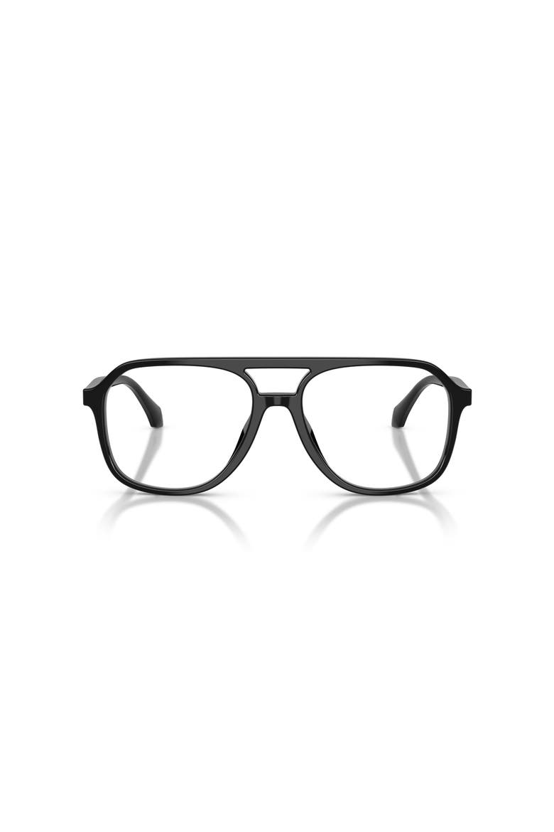 57mm Square optical glasses, Alternate, color, Black
