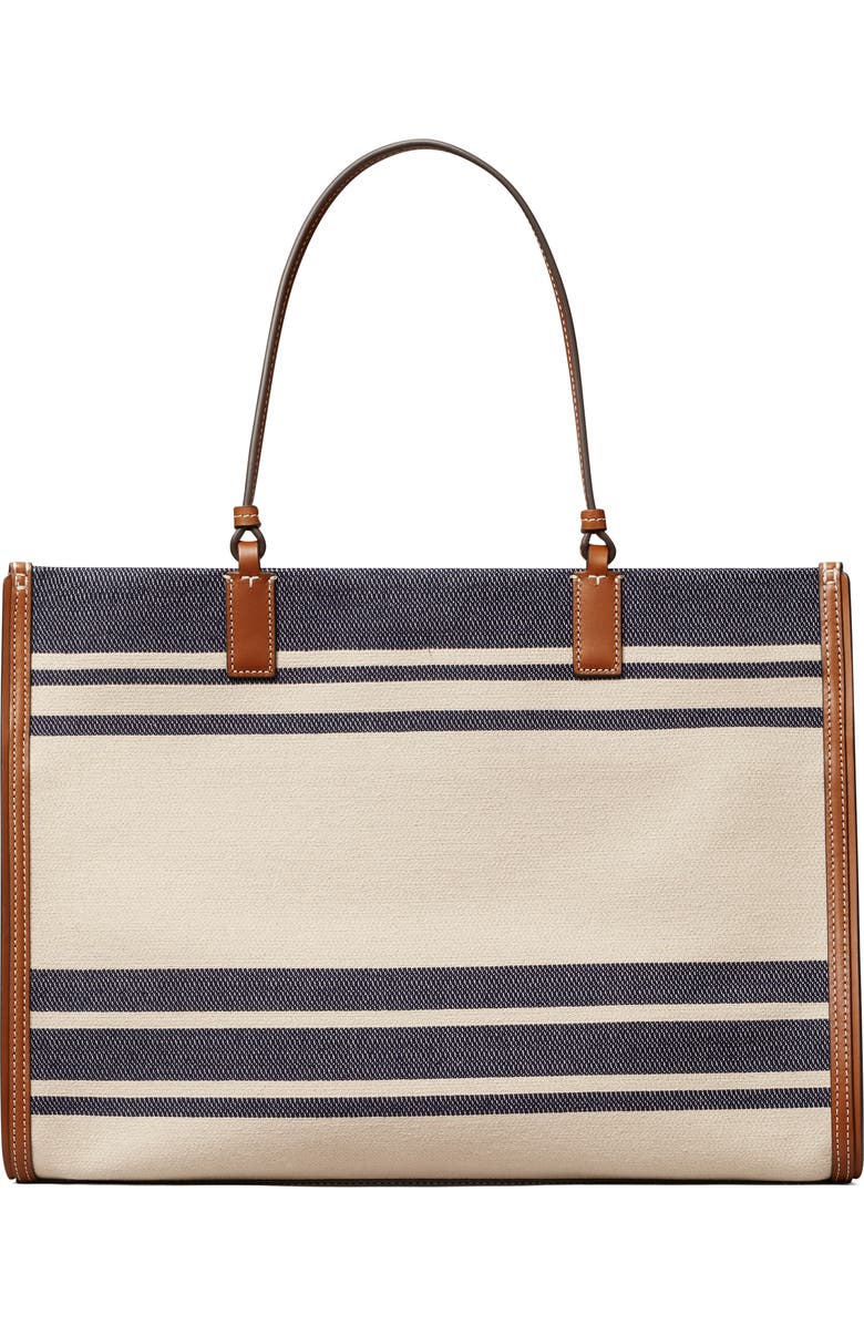 Tory Burch Ella Jacquard Stripe Tote, Alternate, color,