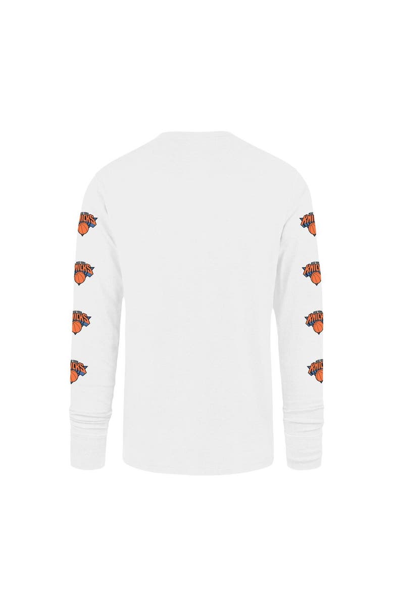 '47 Men's '47 White New York Knicks City Edition Downtown Franklin Long Sleeve T-Shirt, Alternate, color, 