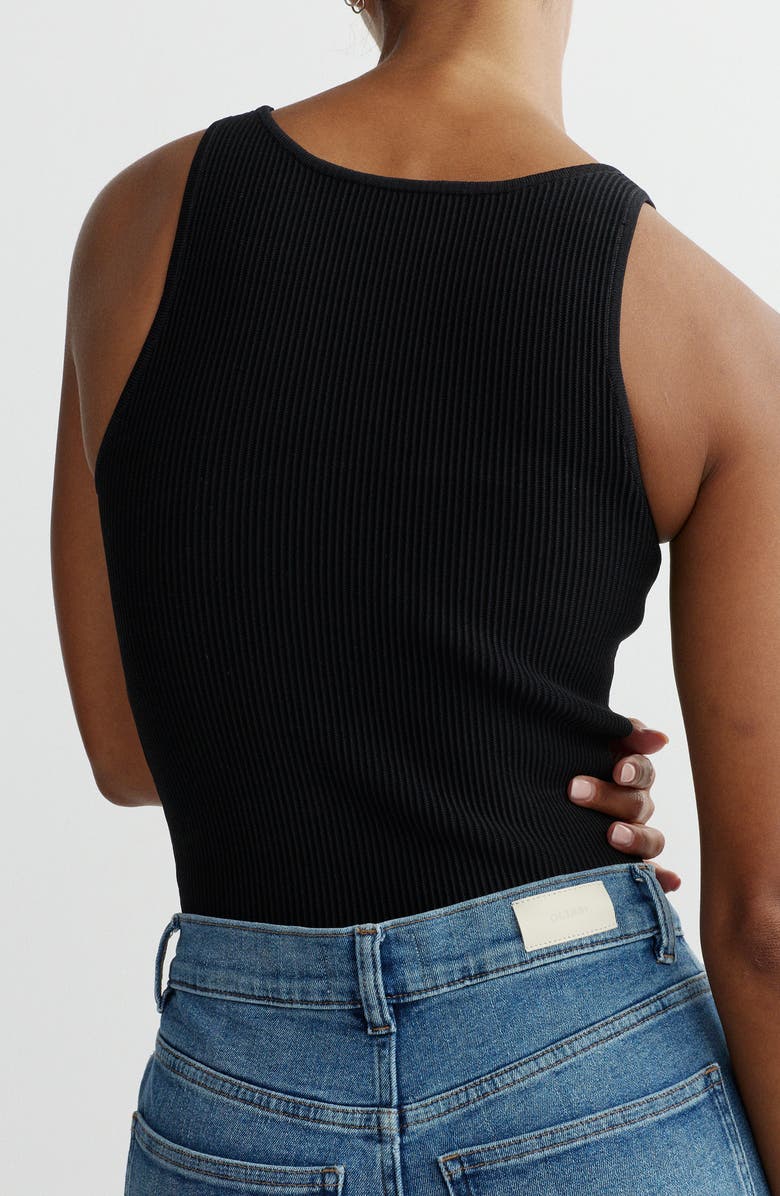 DL1961 Scoop Neck Rib Tank, Alternate, color, Black