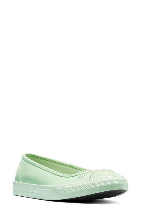 Chuck Taylor® All Star® Dainty Ballerina Patent Leather Flat (Women)