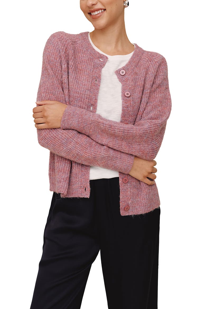 Raglan Cardigan, Alternate, color, FROSTED WISTERIA