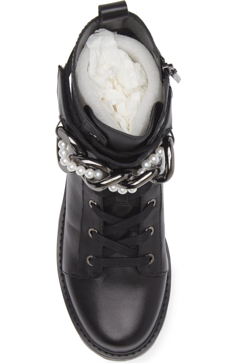 KARL LAGERFELD PARIS Maxi Chain Lug Sole Boot, Alternate, color,