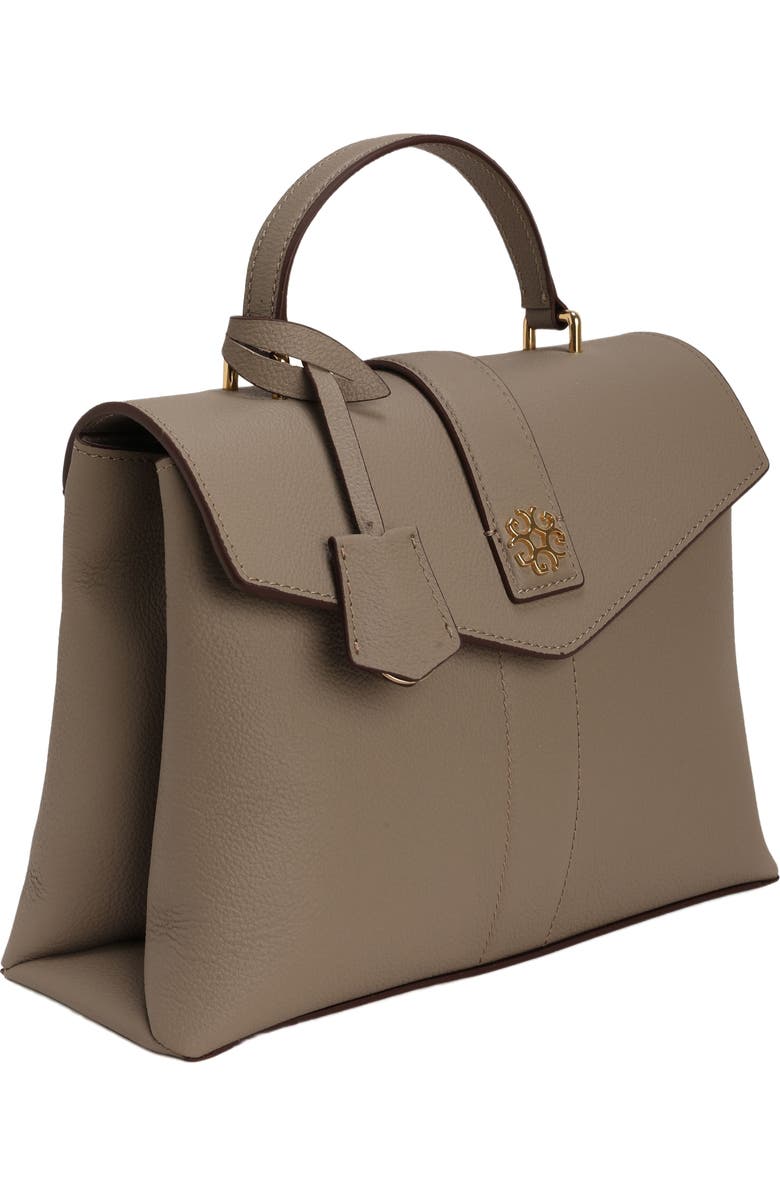 GORSKI Leather Bag with Crossbody Strap, Alternate, color, Taupe