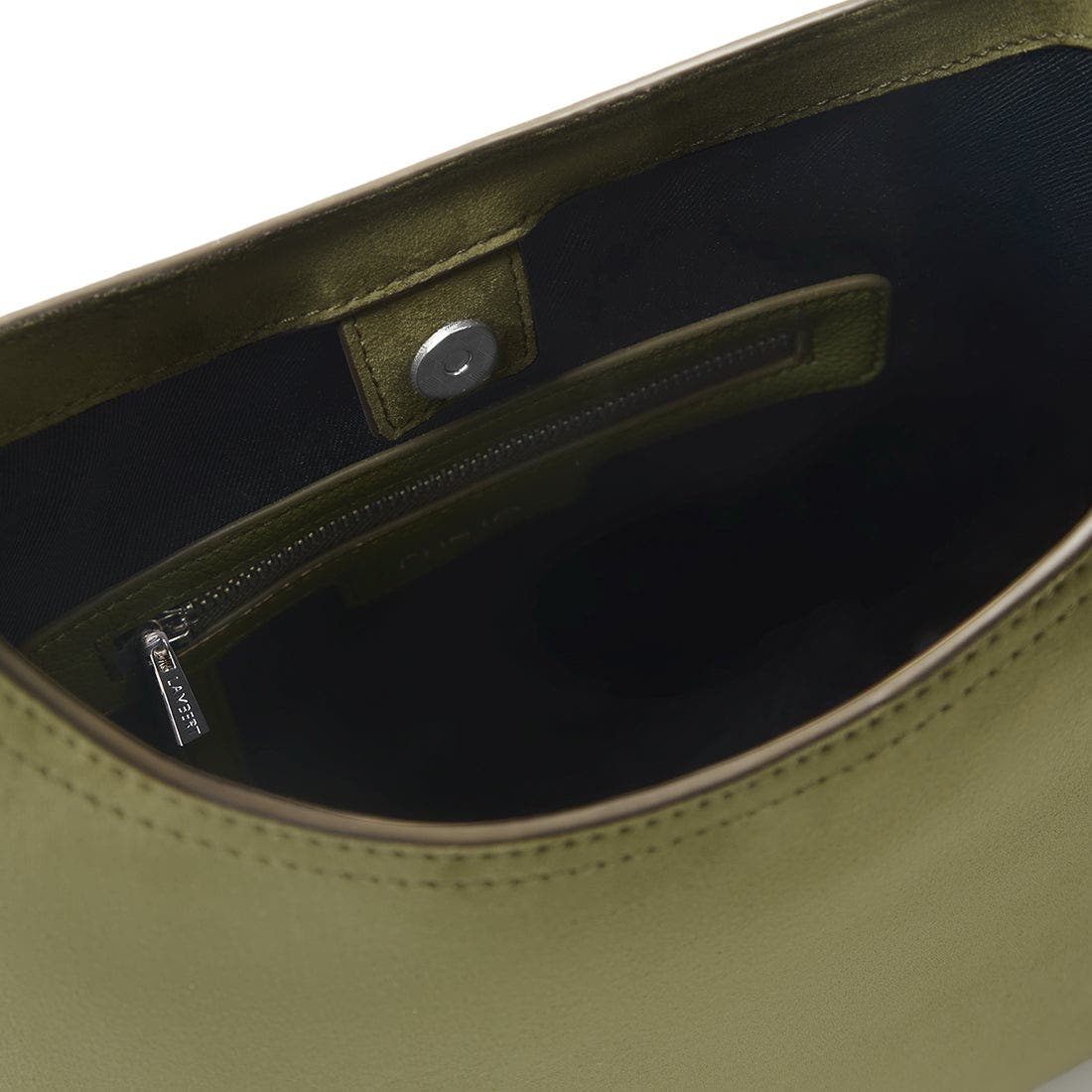 Elena - Vegan Suede Shoulder Bag, Alternate, color, Moss