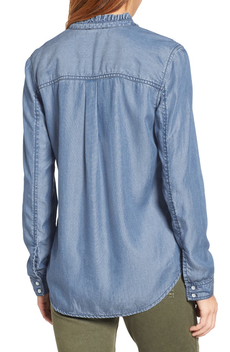 Caslon<sup>®</sup> Chambray Shirt, Alternate, color, 