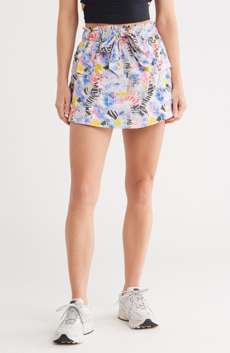 FREE PEOPLE MOVEMENT Printed In the Wild Skort, Main, color, Trippy Mystic Floral