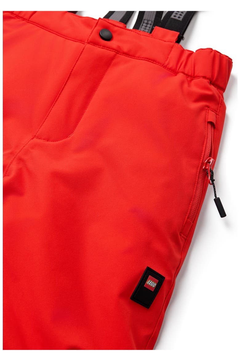 Kids' Waterproof Ski Pants, Alternate, color, RED