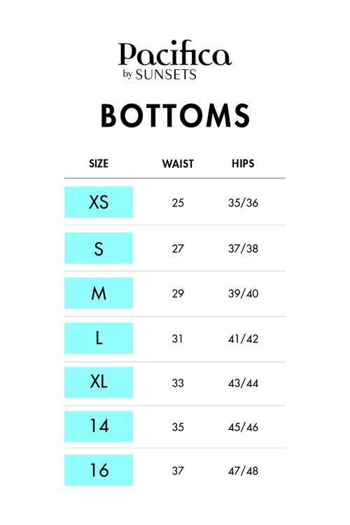 Pacifica By Sunsets Sandy Scoop Bikini Swim Bottoms In Green